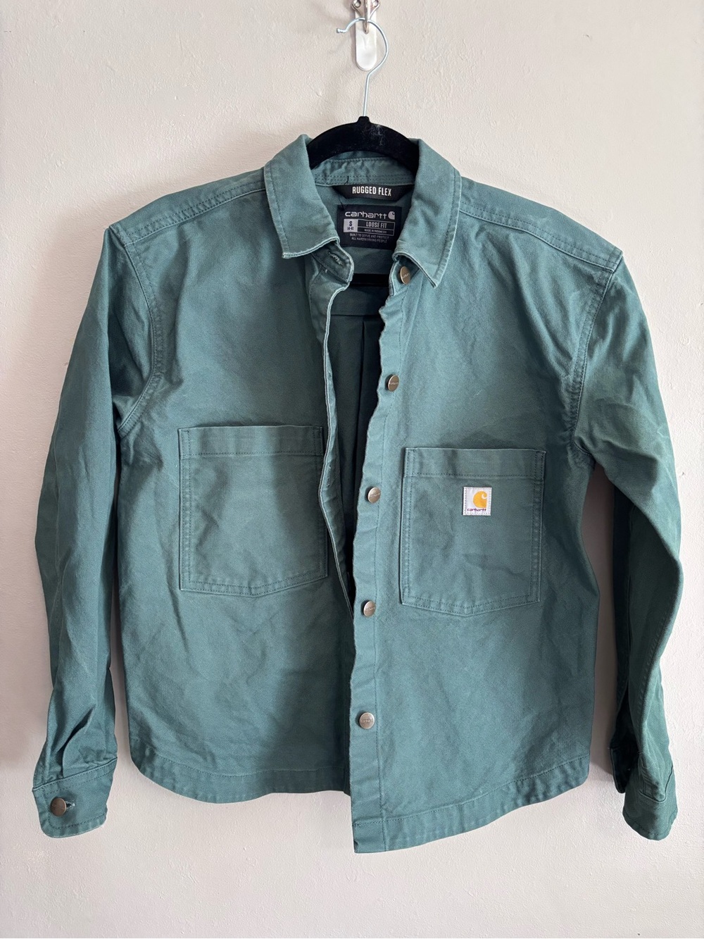Carhartt Teal Rugged Flex Lightweight Work Jacket